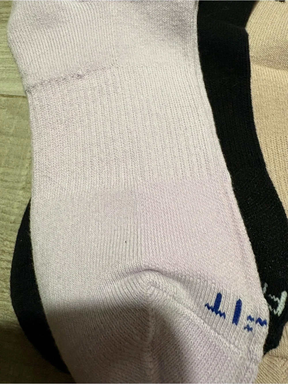 NWOT Nike 3-Pack Crew Socks - Light Pink, Black, Lavender